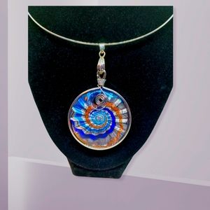 Millefiori pendant necklace